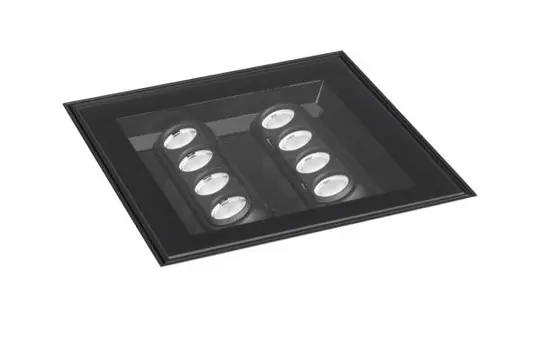 BRUMBERG 14696083 LED surface-mounted floor light LANKO square, 12 W, 1390 lm, 3000K, 30° | black
