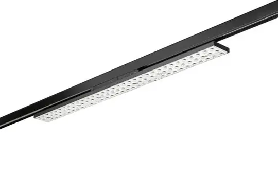 BRUMBERG 44027184 LED Track Spotlight BALI MAXI rectangular, 50 W, 7500 lm, 4000K, 96°/83° | textured black