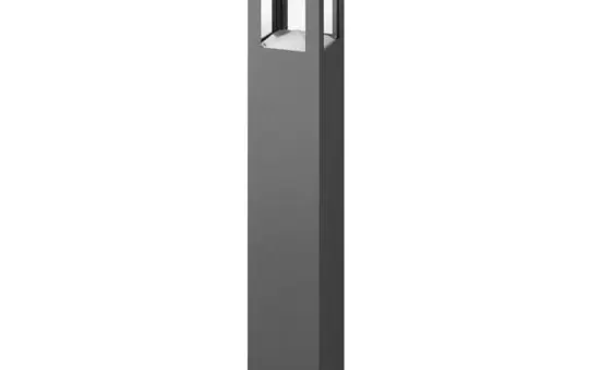 BRUMBERG 65192103 Lampadaire LED KORRA rectangulaire, 7 W, 250 lm, 3000 K, 312° | graphite structuré | 650 mm