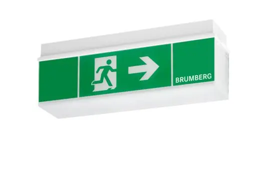 BRUMBERG 79031004 LED-signalisation de secours RESCUE ONE Portée de détection : 18 m | blanc mat
