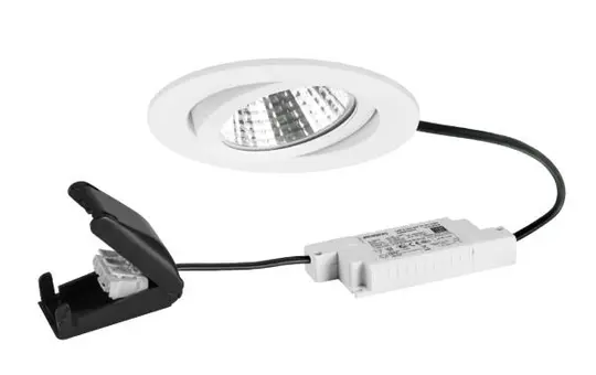 BRUMBERG 39463173 LED recessed spotlight set BB03 dimmable, connection box | structured white