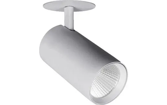 BRUMBERG 88803163DA LED semi-recessed spotlight TRAXX MAXI DALI, 24 W, 2882 lm, 3000K, 30° | structural silver