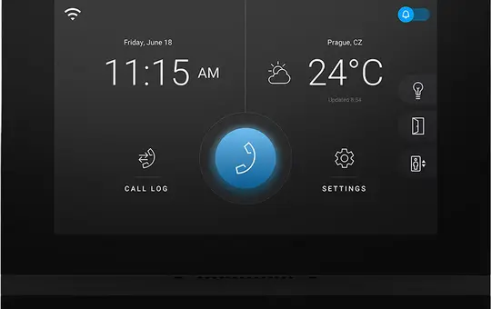 2N 91378611 Indoor View Indoor Intercom Unit Wi-Fi | black | 7 inches