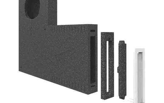 MARLEY 535074 Marley Air 4.0 Reveal Element for a facade appearance without ventilation grilles