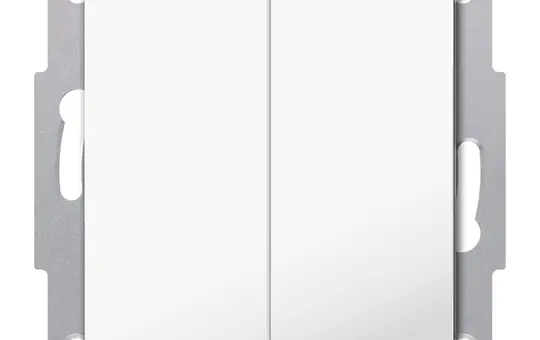 MDT RF-TAL55B202.01S KNX-RF+ Button Light 55 Basic Secure 2-fold, neutral | pure white, glossy