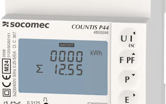 SOCOMEC COUNTIS P46 Converter Active Energy Meter (48505046) 3-phase, 1/5 A, Mbus