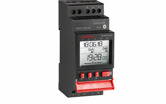 MÜLLER SC 28.23 pro4 digital timer switch pro4, 2 channels, Astro, BT, 230 V