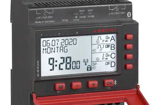 MÜLLER SC 98.20 pro4 minuterie numérique Pro4, 2 canaux, Astro, BT, 12-24 V