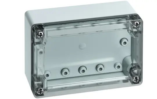SPELSBERG TG PC 1208-6-to Boîtier vide TG 122 x 82 x 55 mm, polycarbonate | gris/transparent