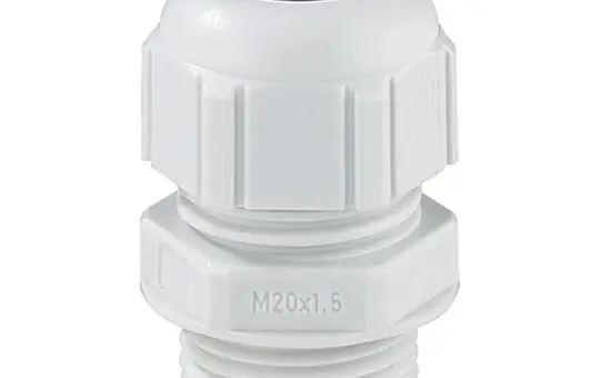 SPELSBERG KVR M20 LG Presse-étoupe sans écrou de contre-pression M20, filetage long | gris clair | 6-12 mm