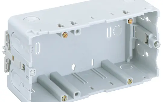 SPELSBERG KD 2 70/55 K3 grey small channel mounting box KLEINHUIS 2-fold | gray | 71x142 mm