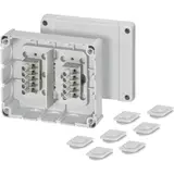 HENSEL DP9222 Cable Junction Box Series DP 2x clamps | gray | 119x139 mm