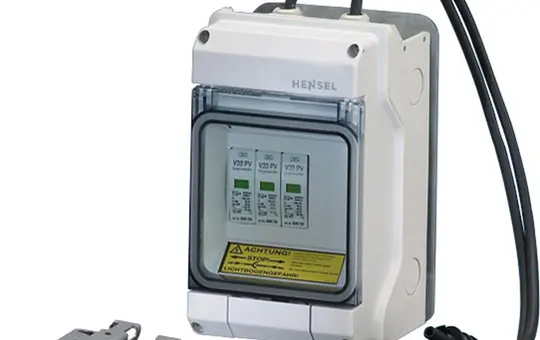HENSEL KVPV1211 PV generator junction box type 2 1x DC surge arrester