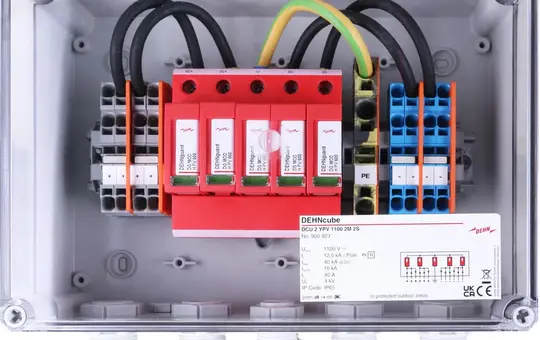 DEHN 900923 Generator connection box to protect 2 MPP inputs, 2 strings each