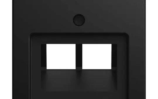 BUSCH-JAEGER 1803-02-915 Network Cover Balance SI 2-fold | matte black