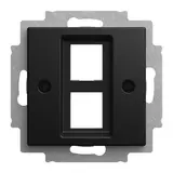 BUSCH-JAEGER 2561-02-915 UAE Central Plate Balance SI 2-fold | matte black