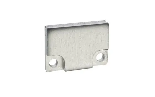 BARTHELME 62398614 Embout de finition pour BARdolino plat, en aluminium, avec 4 vis incluses