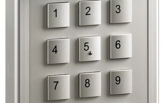 TCS AZF50000-0010 Code Lock codelock up to 10 codes | silver