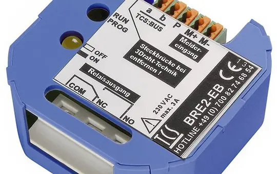 TCS BRE2-EB Combined Device with Binary Input/Output Single, flush-mounted