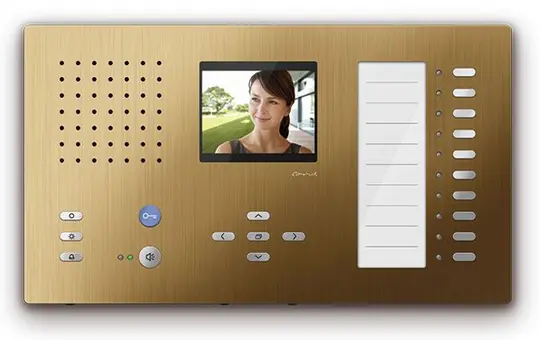 TCS CAI2200-0151 Video Indoor Station Carus ADAPTO 10 buttons, surface-mounted | bronze