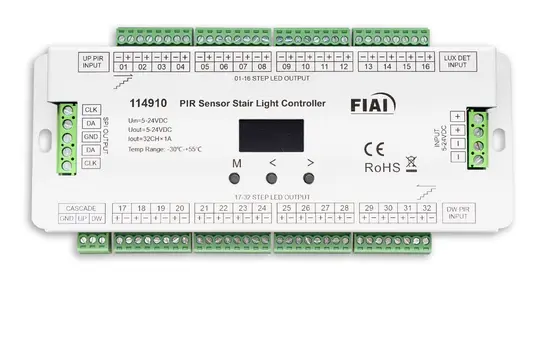 ISOLED 114910 Actionneur de gradation effet escalier 5-24 V 32 fois, 1 A