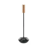 SIGOR 4564101 Rechargeable Table Lamp Nucandle 1.6 W 2700K IP54 180lm Ra85 | ceramic black/copper