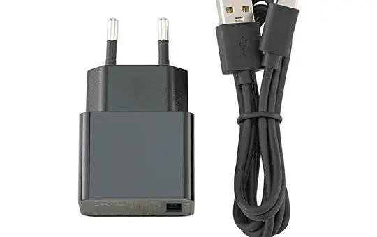 SIGOR 4590301 USB-C Charging Cable & Power Supply straight | black | 1200 mm
