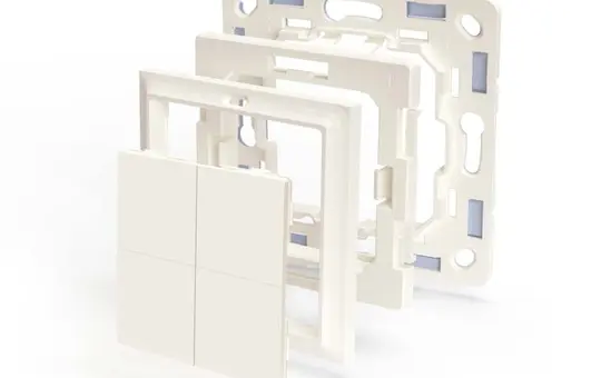 SHELLY B A WS 4 GM Adapter for BLU Wall Switch GIRA, MERTEN | white