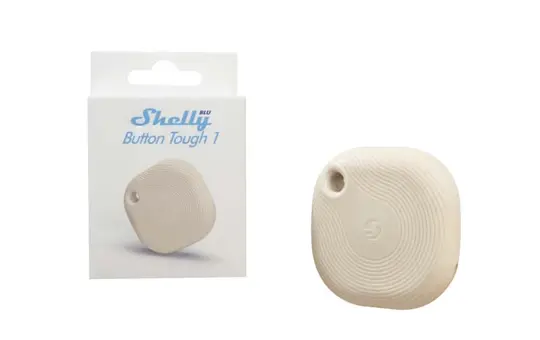 SHELLY BLU Button Tough i Bouton Bluetooth extérieur robuste beige clair