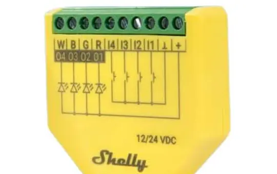 SHELLY Plus RGBW PM Dimming Actuator RGBW