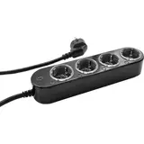 SHELLY PS4 Gen4 s Multiprotocole multiprises Mesure du courant quadruple | noir