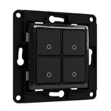 SHELLY WS 4 s 12 V Bouton mural pour interfaces de boutons 4 fois | noir