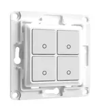 SHELLY WS 4 w 12 V Interrupteur mural pour interfaces à bouton-poussoir 4 fois | blanc