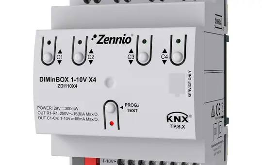 ZENNIO ZDI110X4 1-10 V dimmer actuator 4-fold