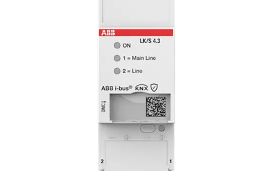 ABB LK/S4.3 KNX line coupler REG, secure