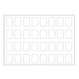 EELECTRON 9025ISA-1 Planche de symboles avec 32 symboles Ensemble A | blanc