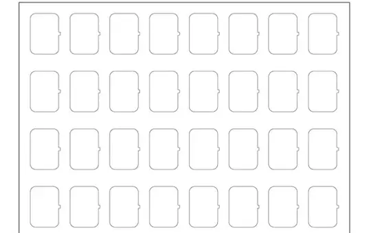 EELECTRON 9025ISA-1 Planche de symboles avec 32 symboles Ensemble A | blanc