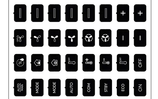 EELECTRON 9025ISC-3 Planche de symboles avec 32 symboles Ensemble C | noir