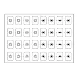 EELECTRON 9025ISF-1 Planche de symboles avec 32 symboles Ensemble F | blanc