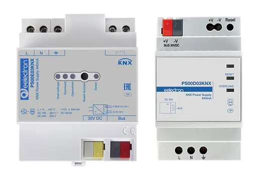 EELECTRON PS00E03KNX Alimentation KNX 640 mA, avec contact de diagnostic