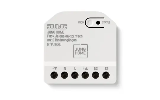 JUNG BTPJ1B2U Puck Blind Actuator JUNG HOME Single, 2 binary inputs
