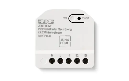 JUNG BTPSE1B2U Puck switching actuator JUNG HOME Single, Energy, 2 binary inputs