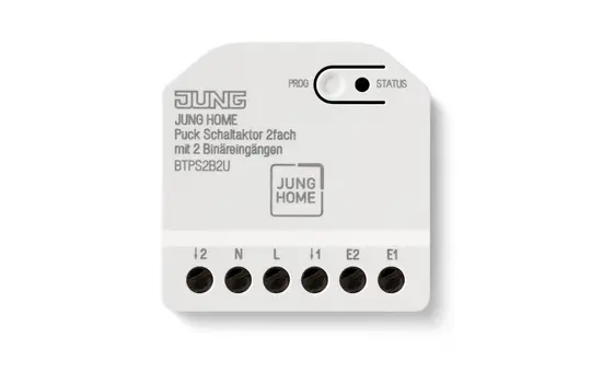 JUNG BTPS2B2U Puck switching actuator JUNG HOME Dual, 2 binary inputs
