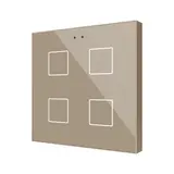ZENNIO ZVIFR4C KNX Touch Sensor Flat RGB 4-fold | champagne