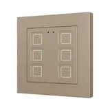 ZENNIO ZVITR55X6C KNX Touch Sensor Tecla 55 RGB 6-fold | champagne
