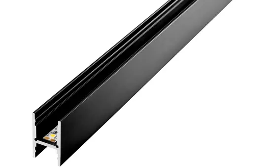 BARTHELME 62399112_9005 Aluminium profile BARdolino H jet black | 2 m