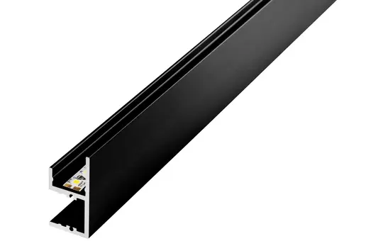 BARTHELME 62399532_9005 Aluminium Profile BARdolino Muro jet black | 2 m
