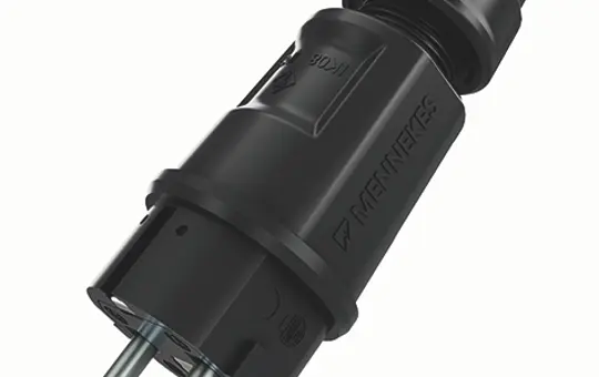 MENNEKES 152072 SCHUKO plug IP54 16 A, 2-pole+PE, 230 V | black