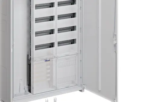 HAGER ZB33VT10APZ2 universZ system enclosure 3 fields, 10 rows, feed-in/APZ field | 1100 mm
