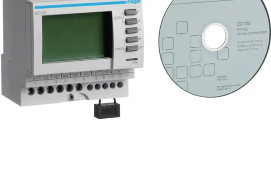 HAGER EC700 Pulse Input 7-way, JBUS/Modbus